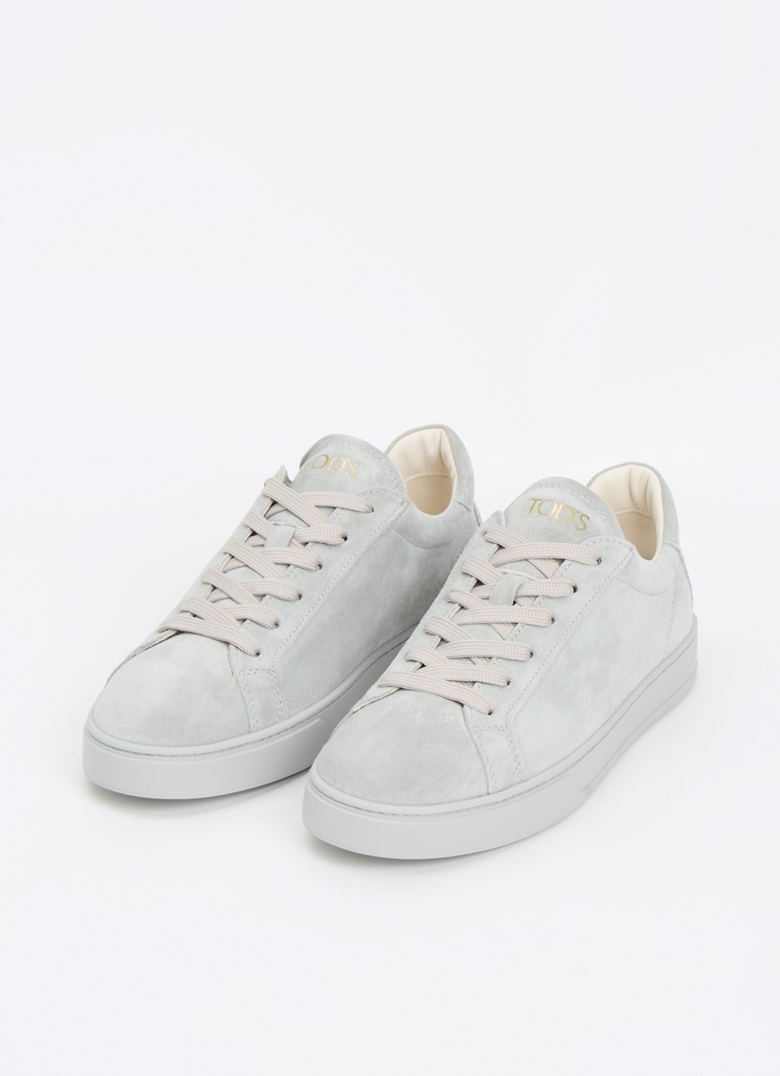 Tod's Cassetta sneaker van kalfssuède - detail 3 grijs