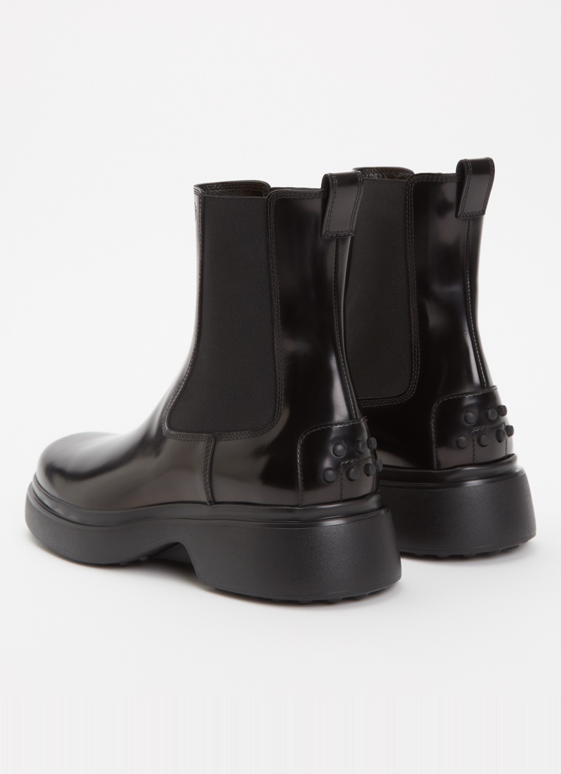 Tod's Chelsea boot van kalfsleer - achterkant 3 zwart