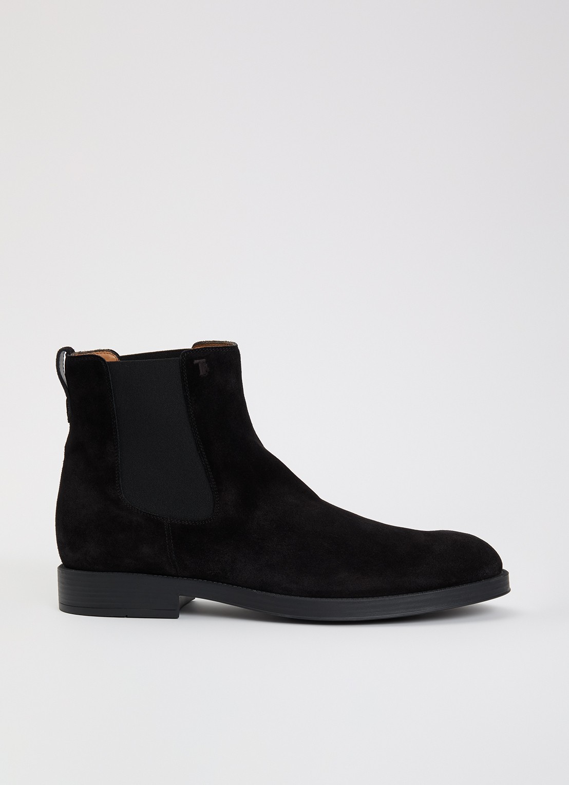 Tod's Chelsea boot van leer - voorkant 2 zwart