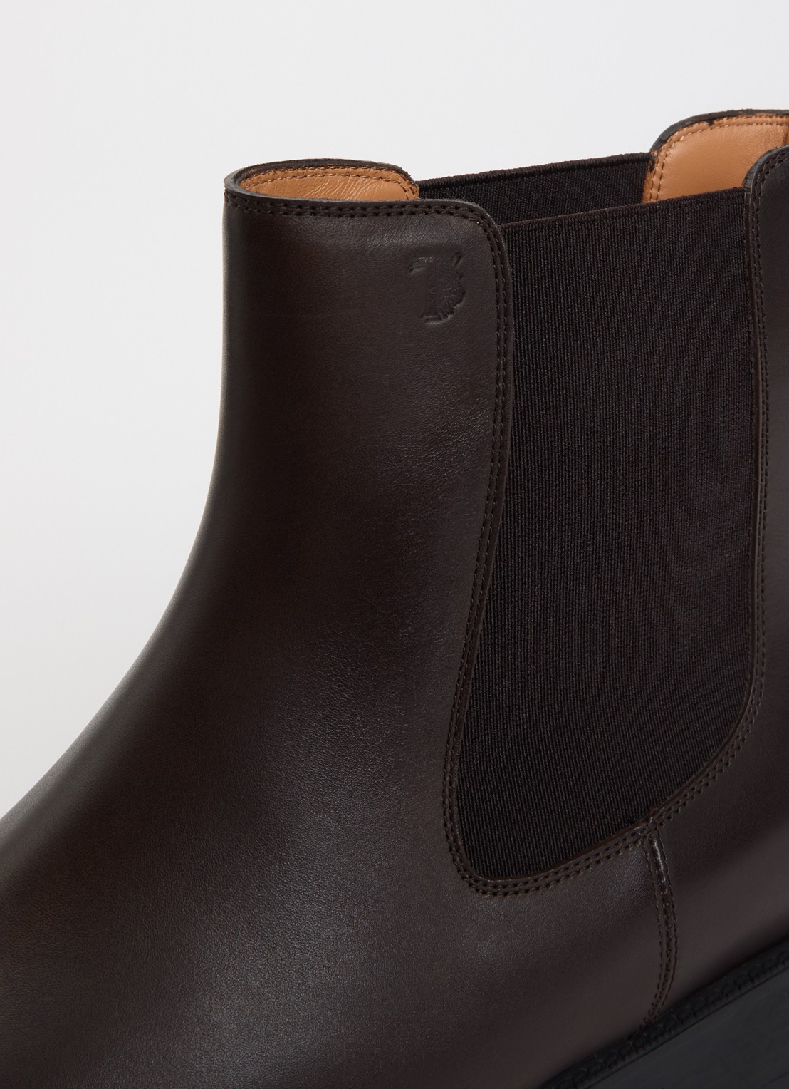 Tod's Chelsea boot van leer - detail 5 bruin
