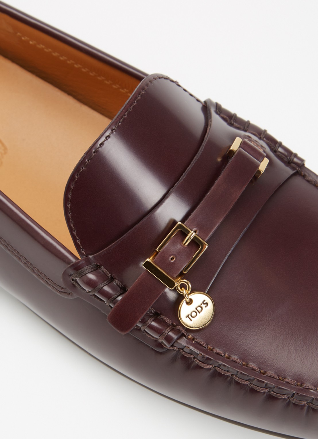 Tod's City Gommino Driving mocassin van kalfsleer - detail 4 bordeauxrood