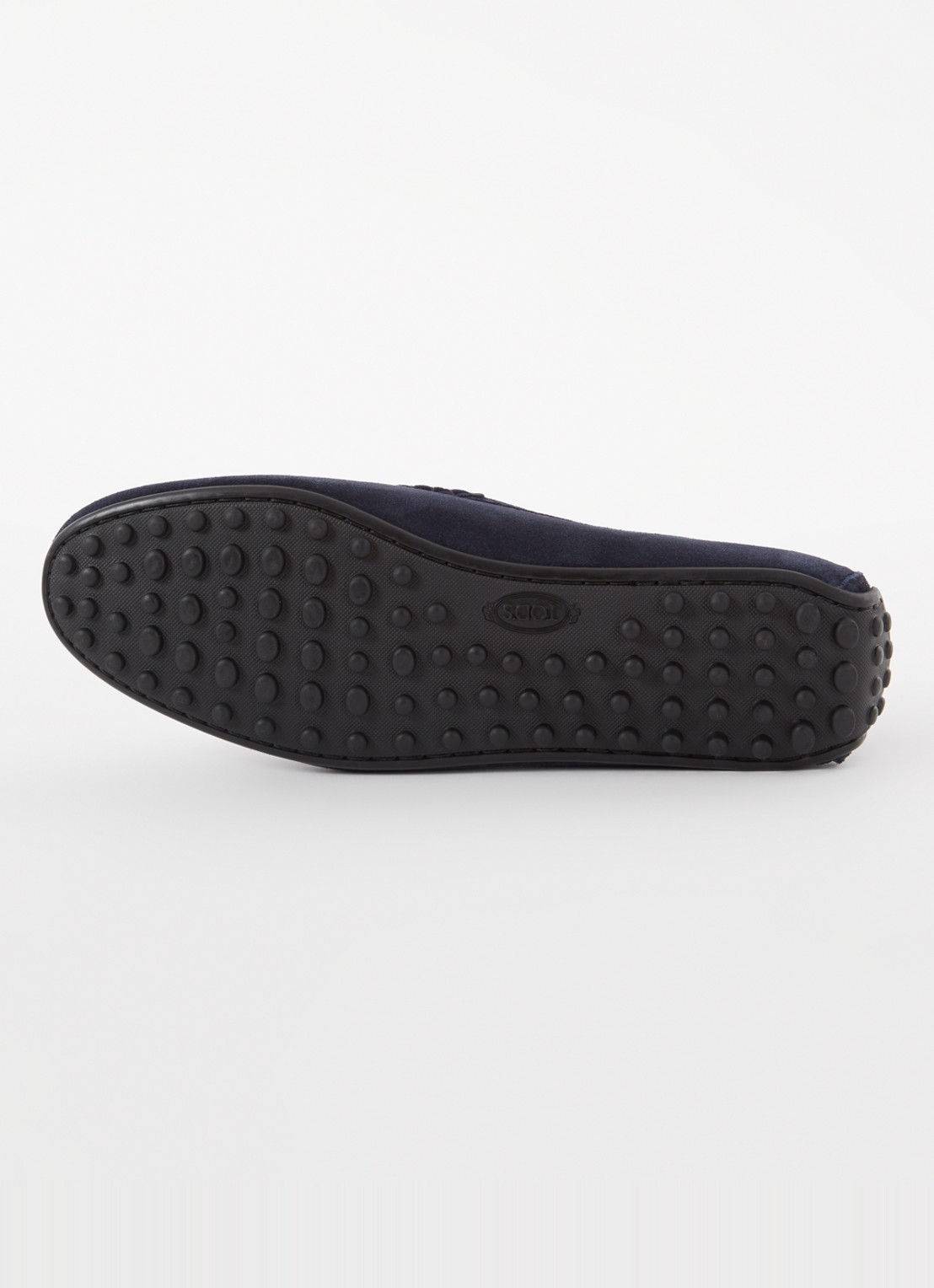Tod's City Gommino mocassin van suède - detail 8 donkerblauw