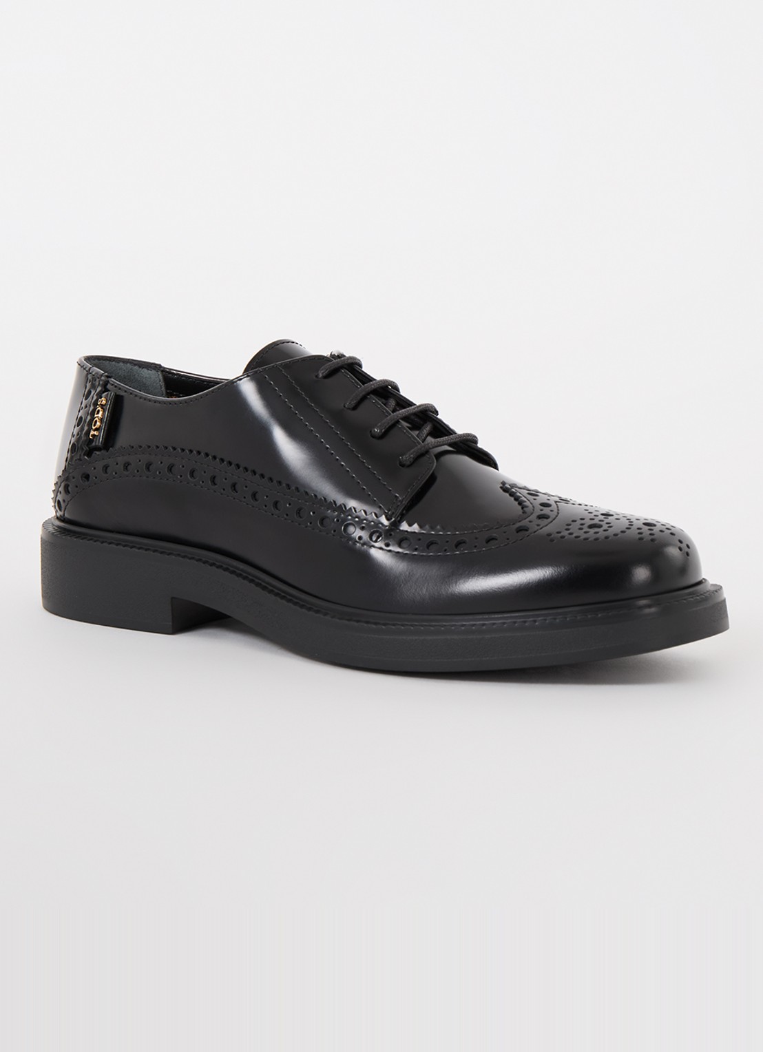Tod's Gomma 20L brogue van leer - voorkant 2 zwart
