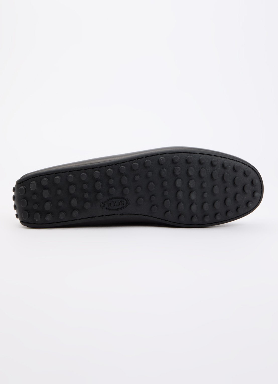 Tod's Gomma mocassin van kalfsleer met logo  - detail 4 zwart