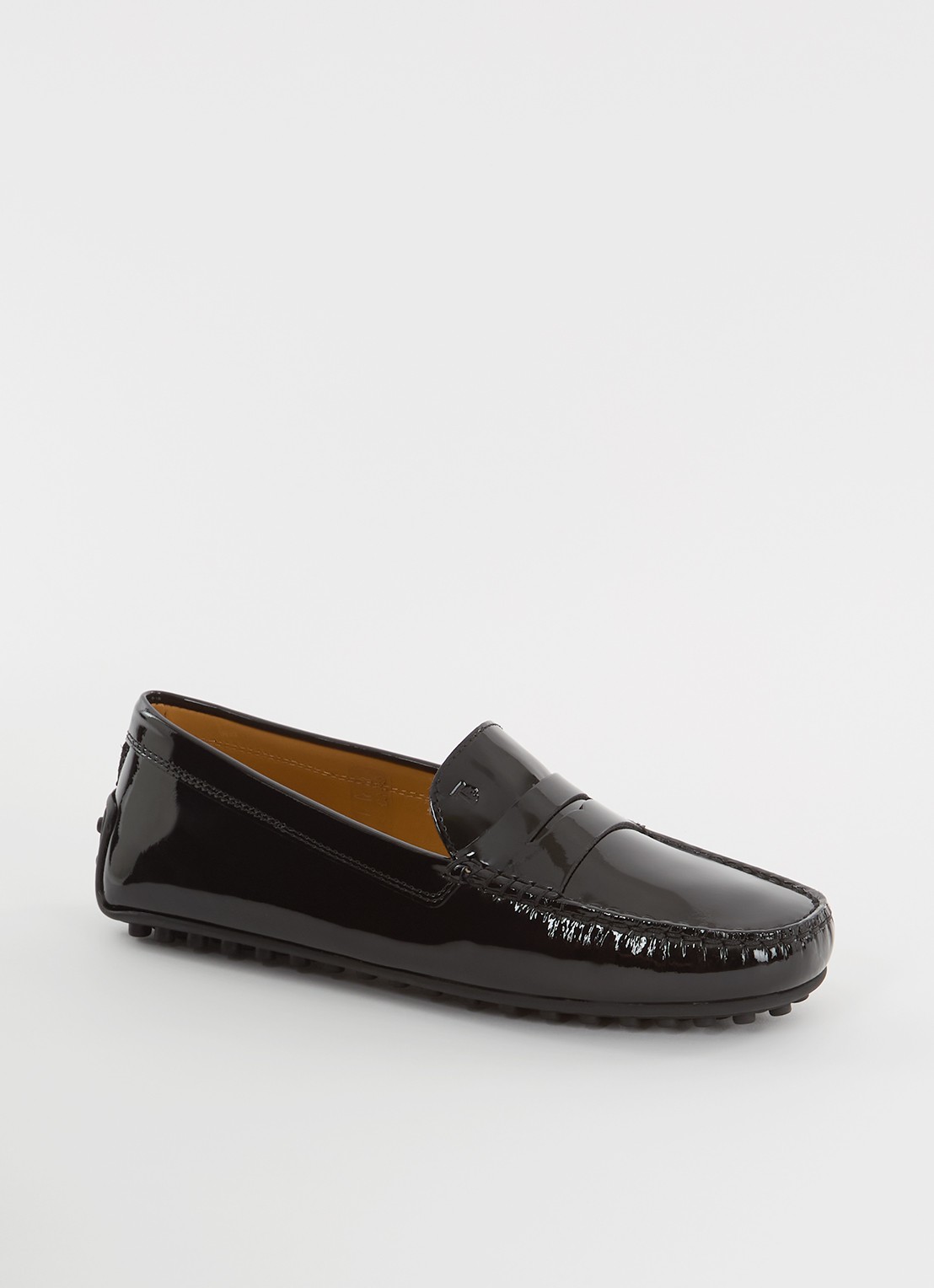Tod's Gomma mocassin van leer met lakfinish - voorkant 6 zwart