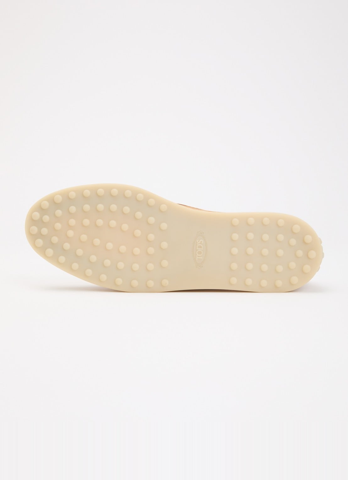 Tod's Gomma mocassin van nubuck met details van raffia - detail 5 cognac