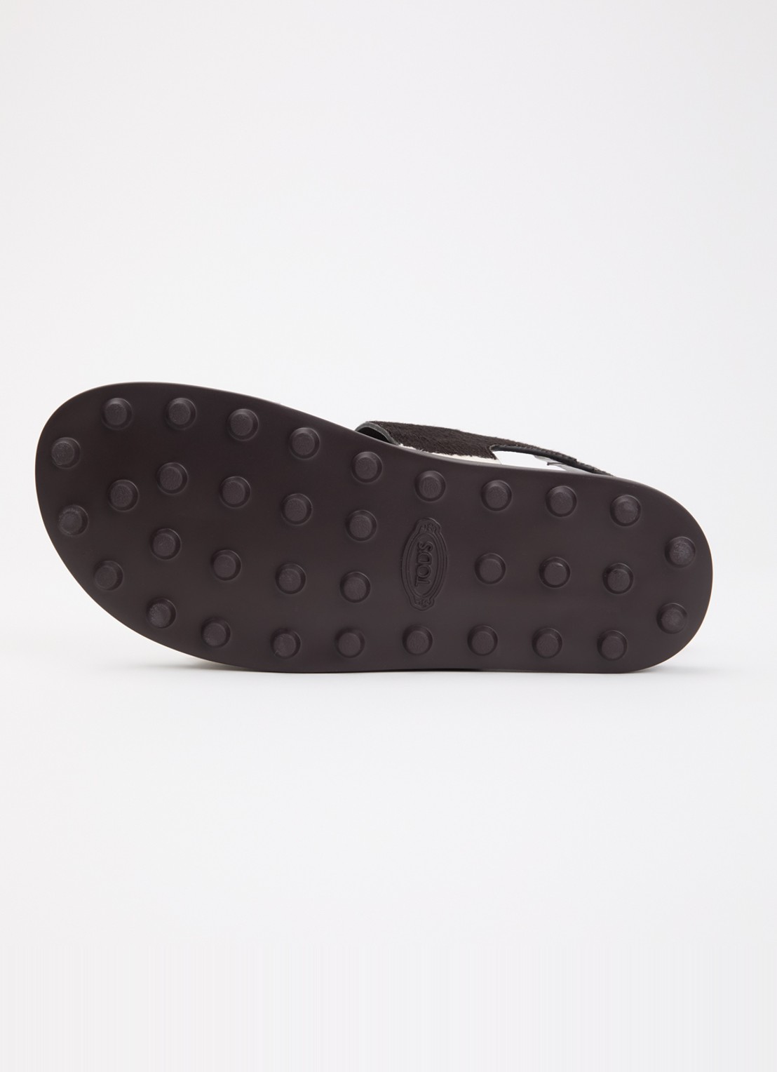 Tod's Gomma sandaal van koeienvacht - detail 4 zwart