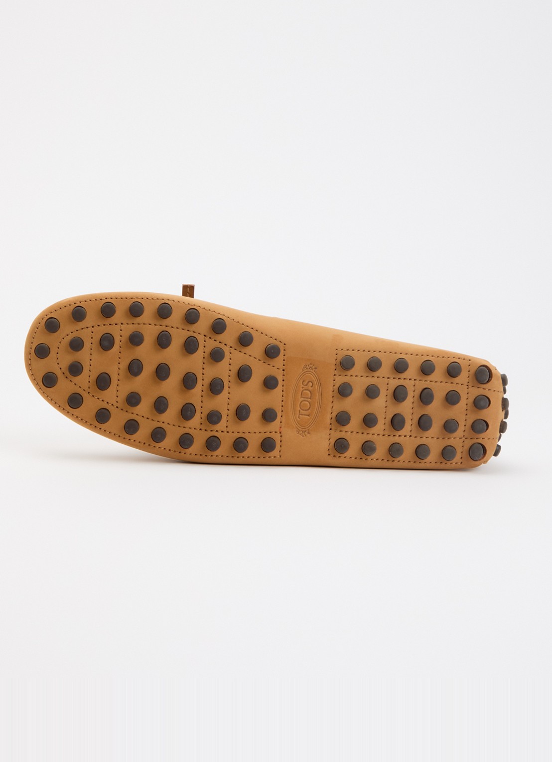 Tod's Gommino 22L mocassin van suède met gevlochten details - detail 4 camel