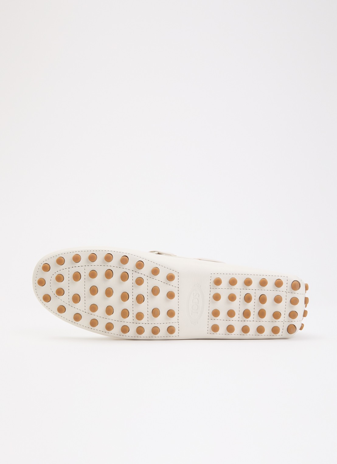 Tod's Gommino mocassin van kalfsleer - detail 3 gebroken wit