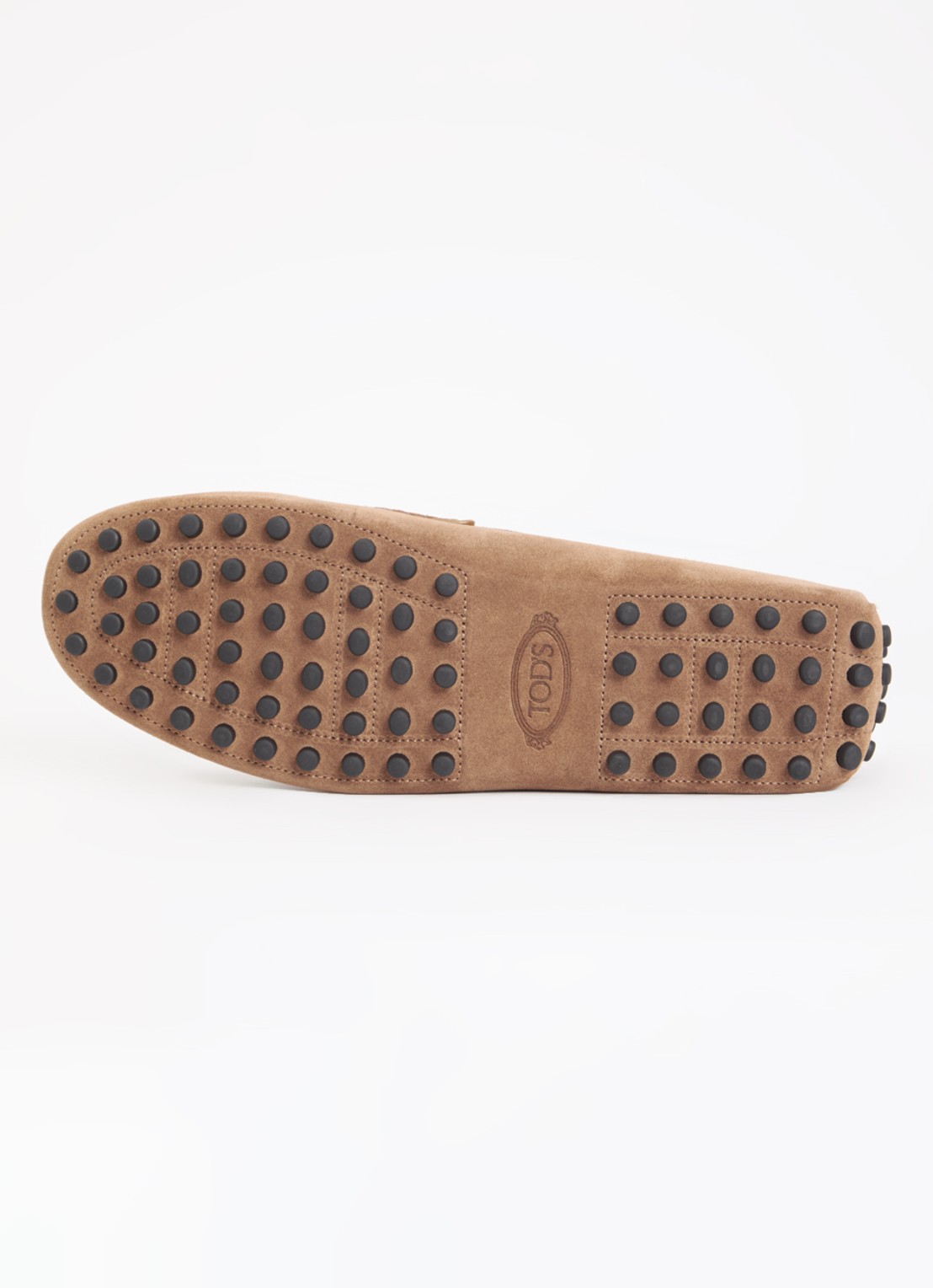 Tod's Gommino mocassin van kalfssuède - detail 4 lichtbruin