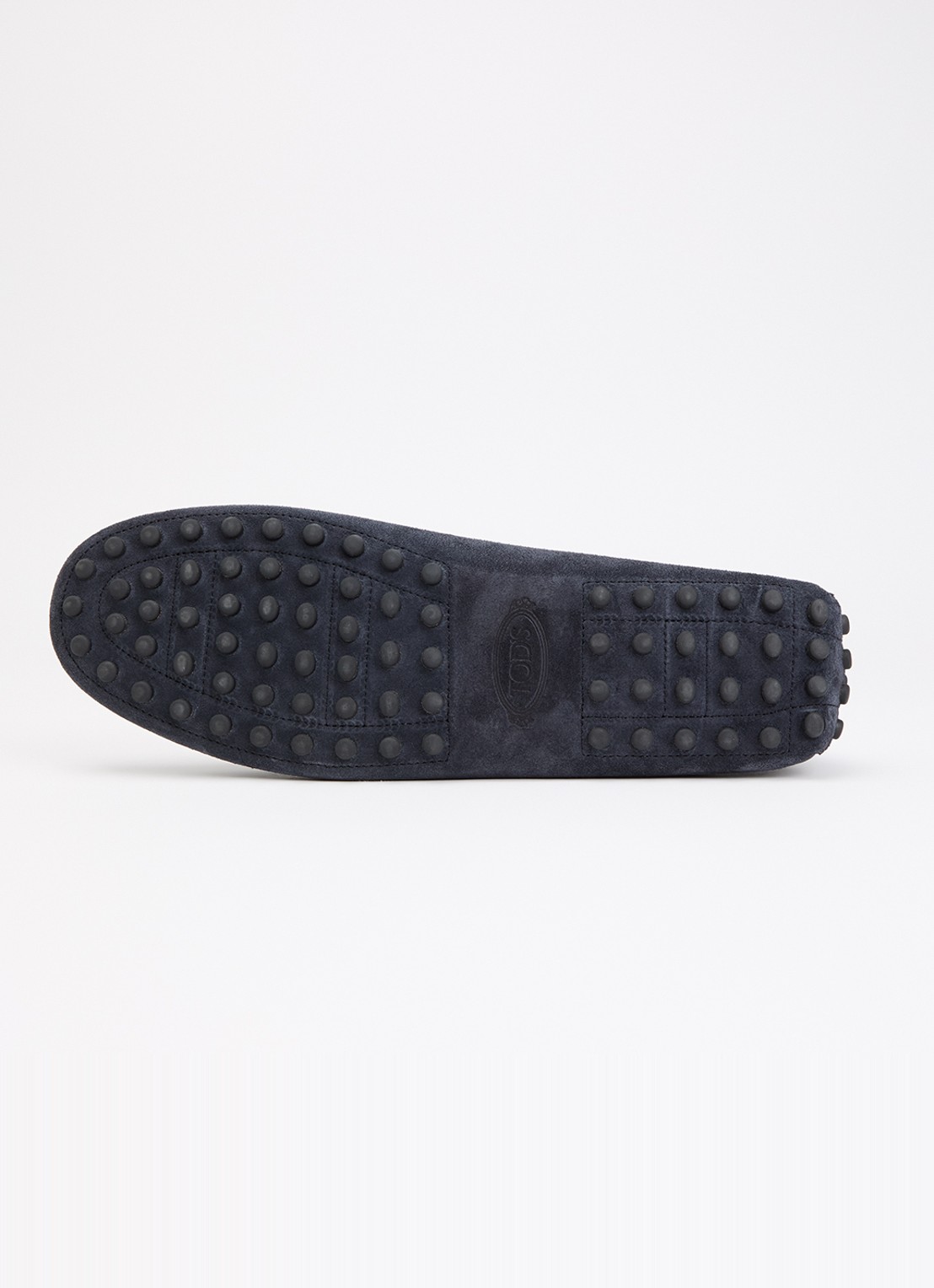 Tod's Gommino mocassin van kalfssuède - detail 3 donkerblauw
