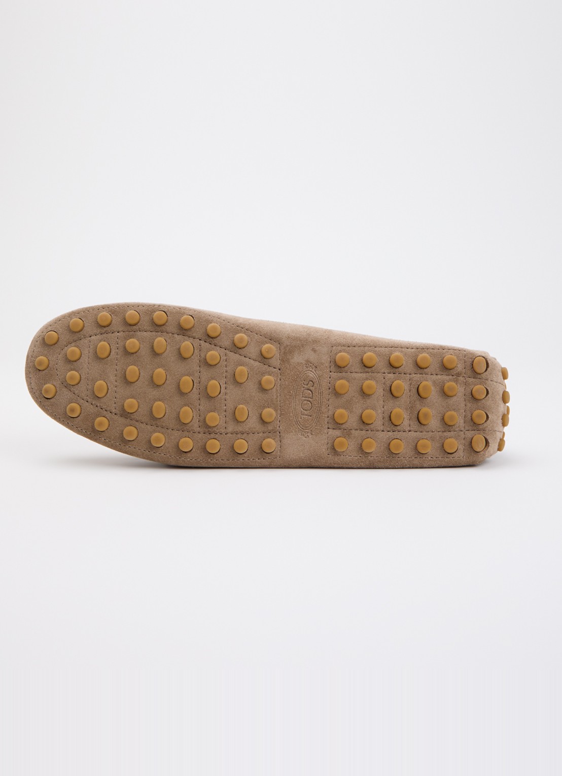Tod's Gommino mocassin van kalfssuède - detail 5 lichtbruin