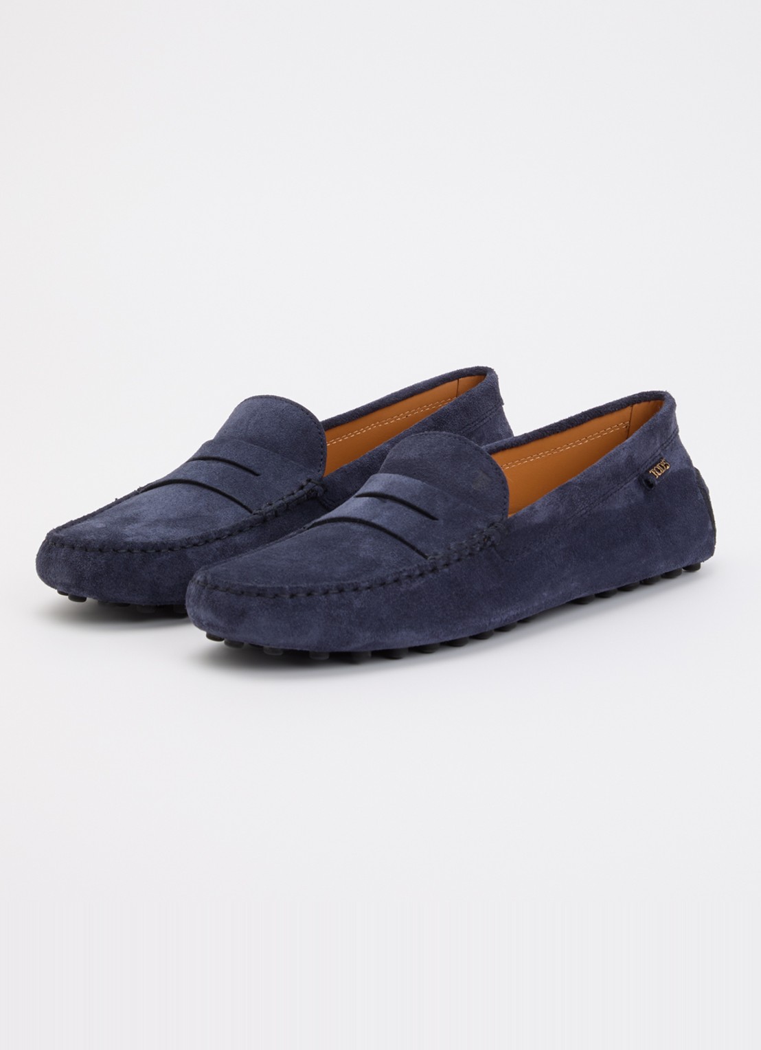 Tod's Gommino mocassin van kalfssuède - detail 3 indigo
