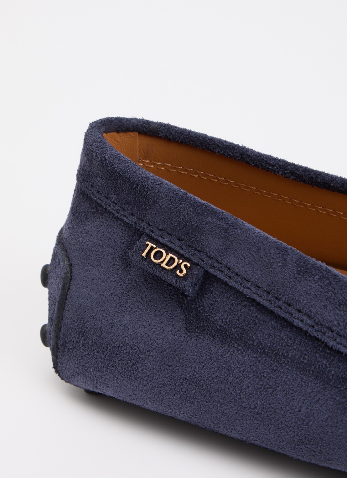 Tod's Gommino mocassin van kalfssuède - detail 6 indigo
