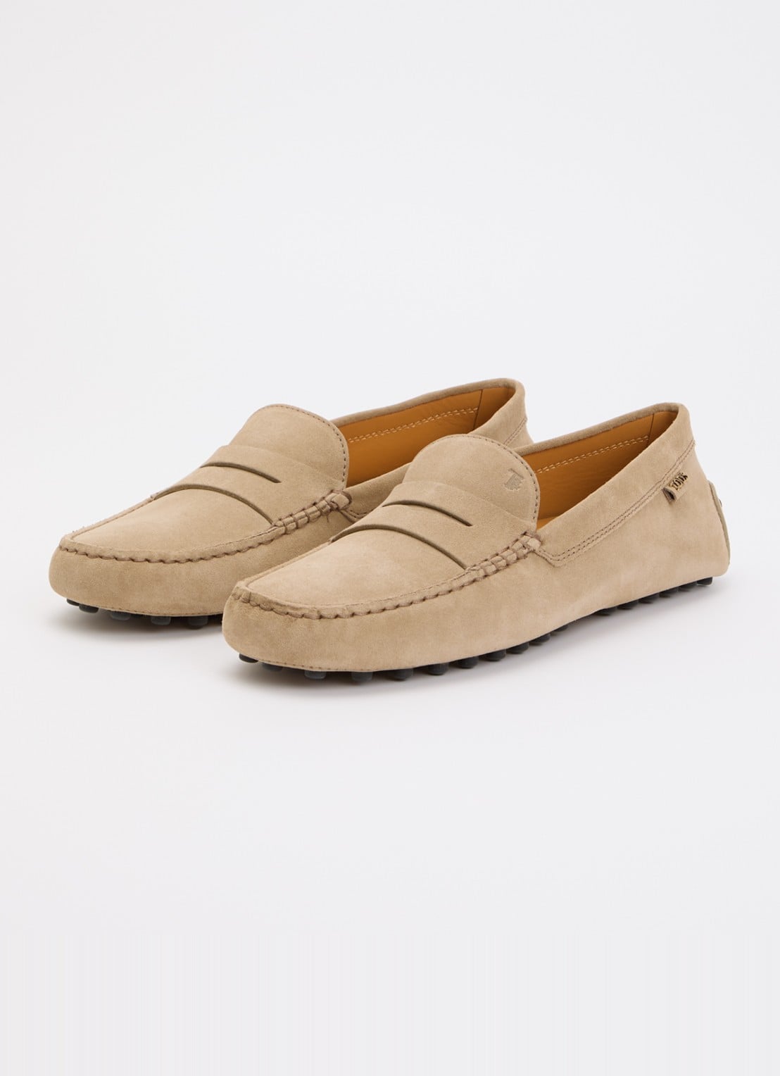 Tod's Gommino mocassin van kalfssuède - detail 3 beige