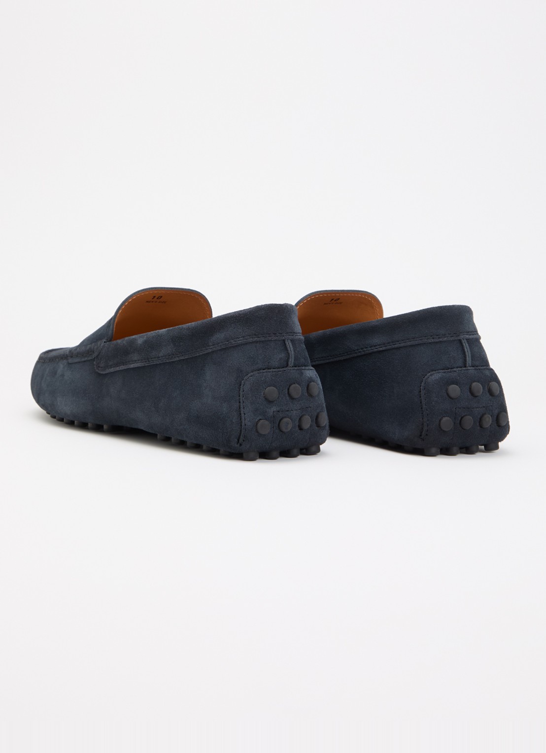 Tod's Gommino mocassin van suède - achterkant 2 indigo