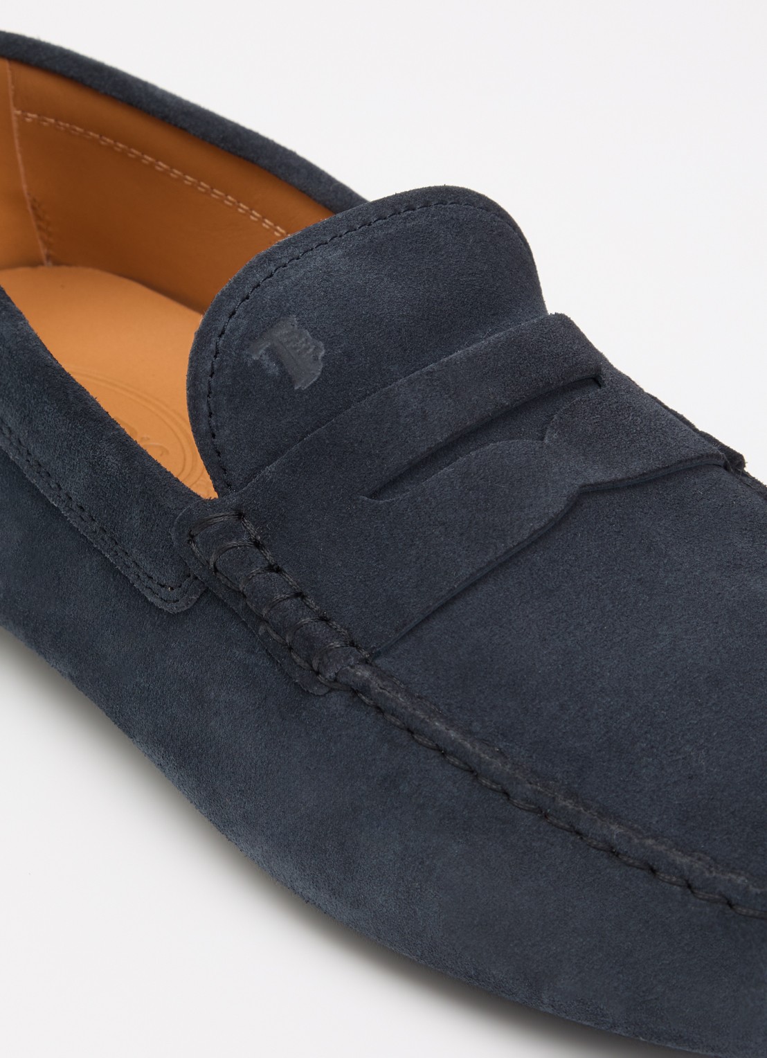 Tod's Gommino mocassin van suède - detail 6 indigo