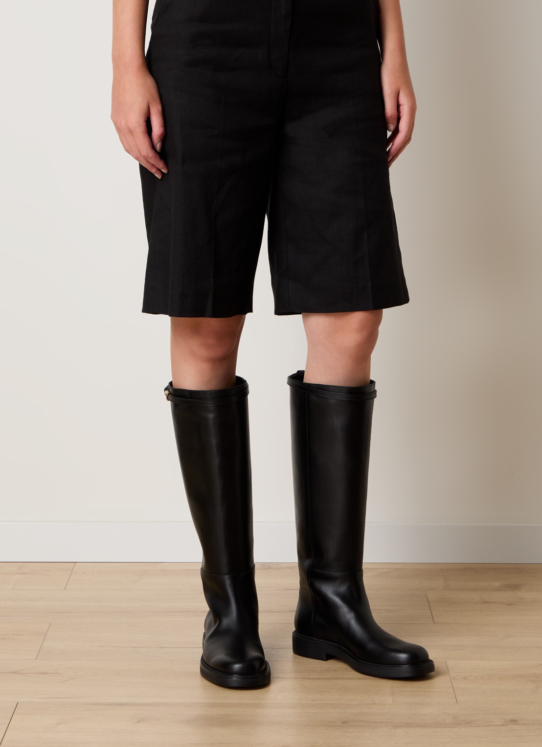 Tod's Laars van kalfsleer - voorkant 3 zwart
