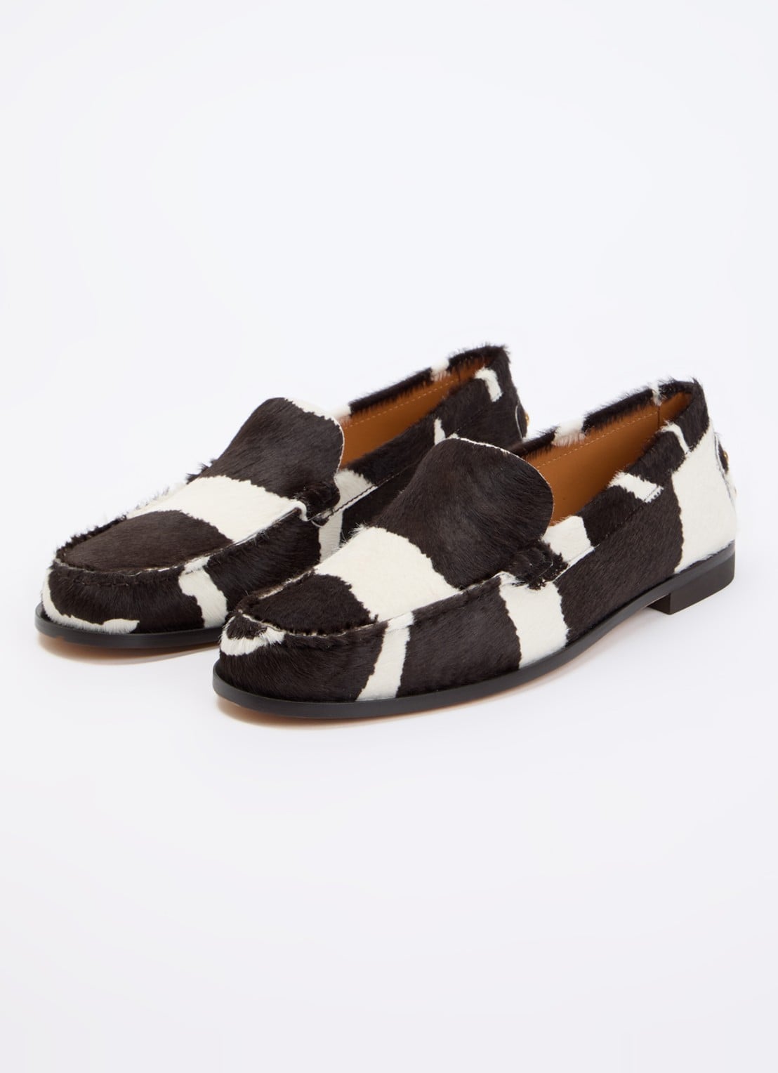 Tod's Loafer van kalfsleer met dierenprint  - detail 2 donkerbruin