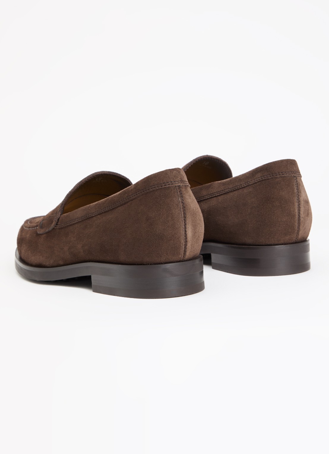 Tod's Loafer van kalfssuède - achterkant 6 donkerbruin
