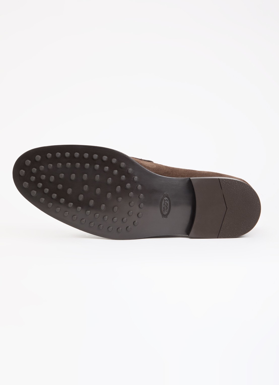 Tod's Loafer van kalfssuède - detail 3 donkerbruin