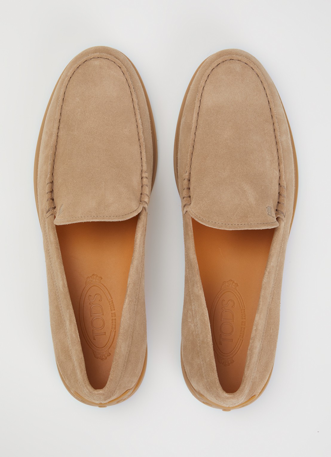 Tod's Loafer van kalfssuède - detail 4 zand
