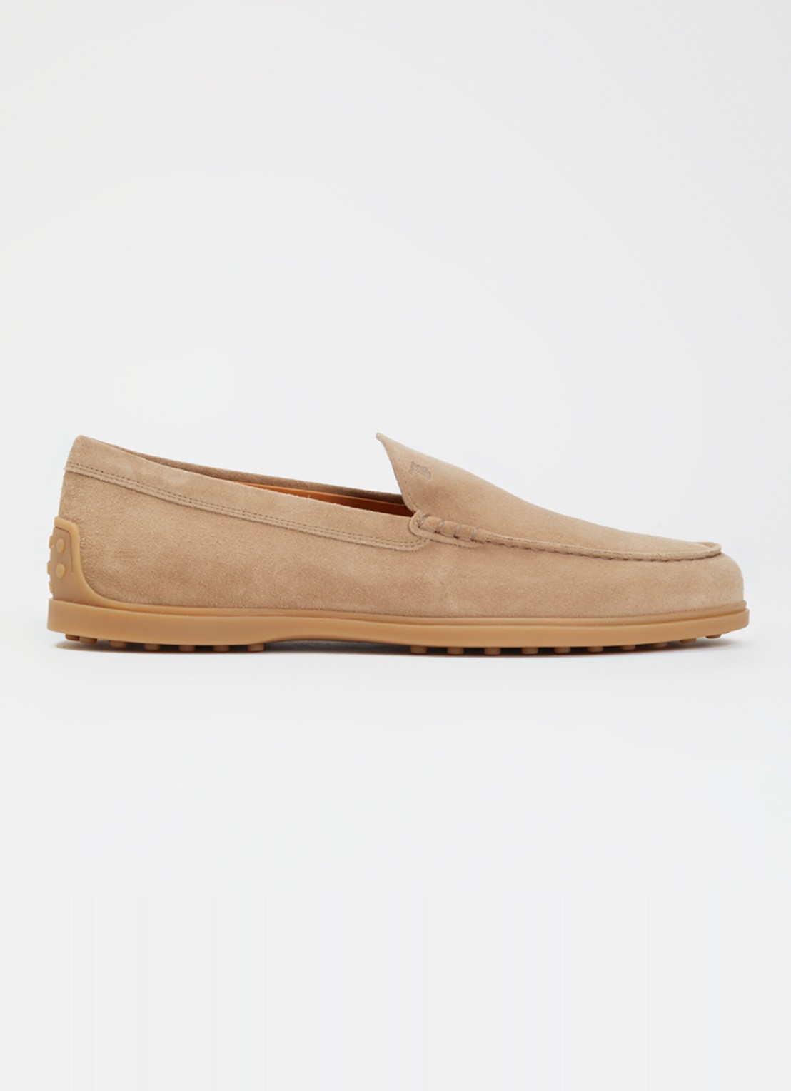 Tod's Loafer van kalfssuède - voorkant 2 zand