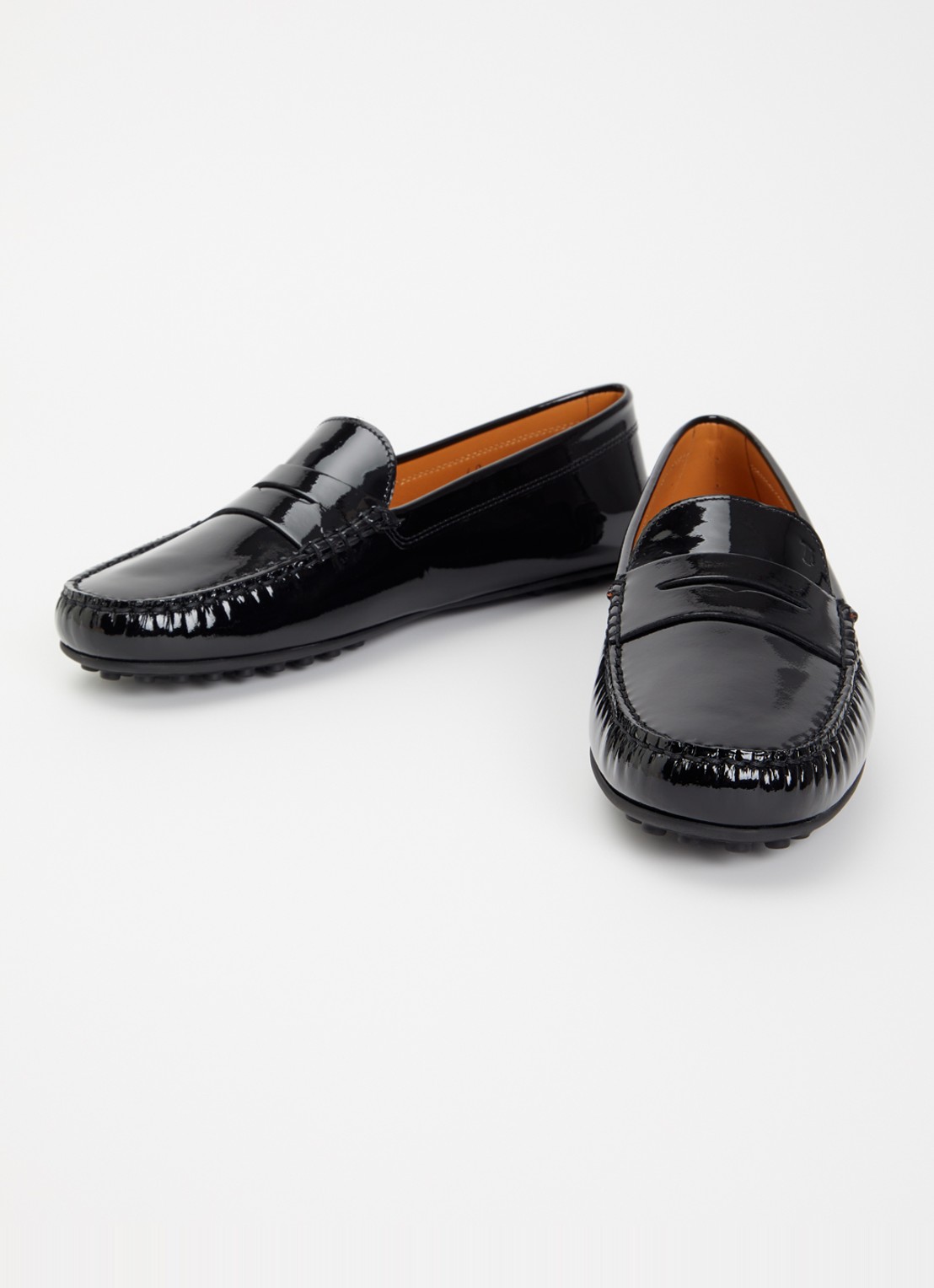 Tod's Loafer van lakleer - detail zwart