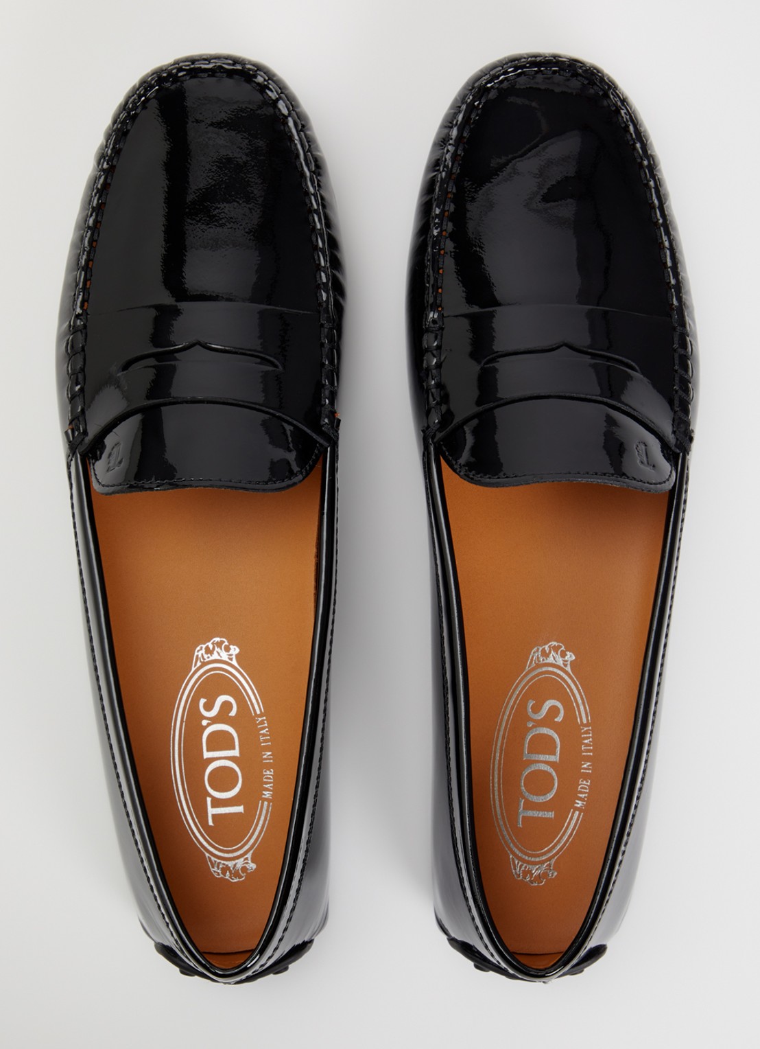 Tod's Loafer van lakleer - detail 2 zwart