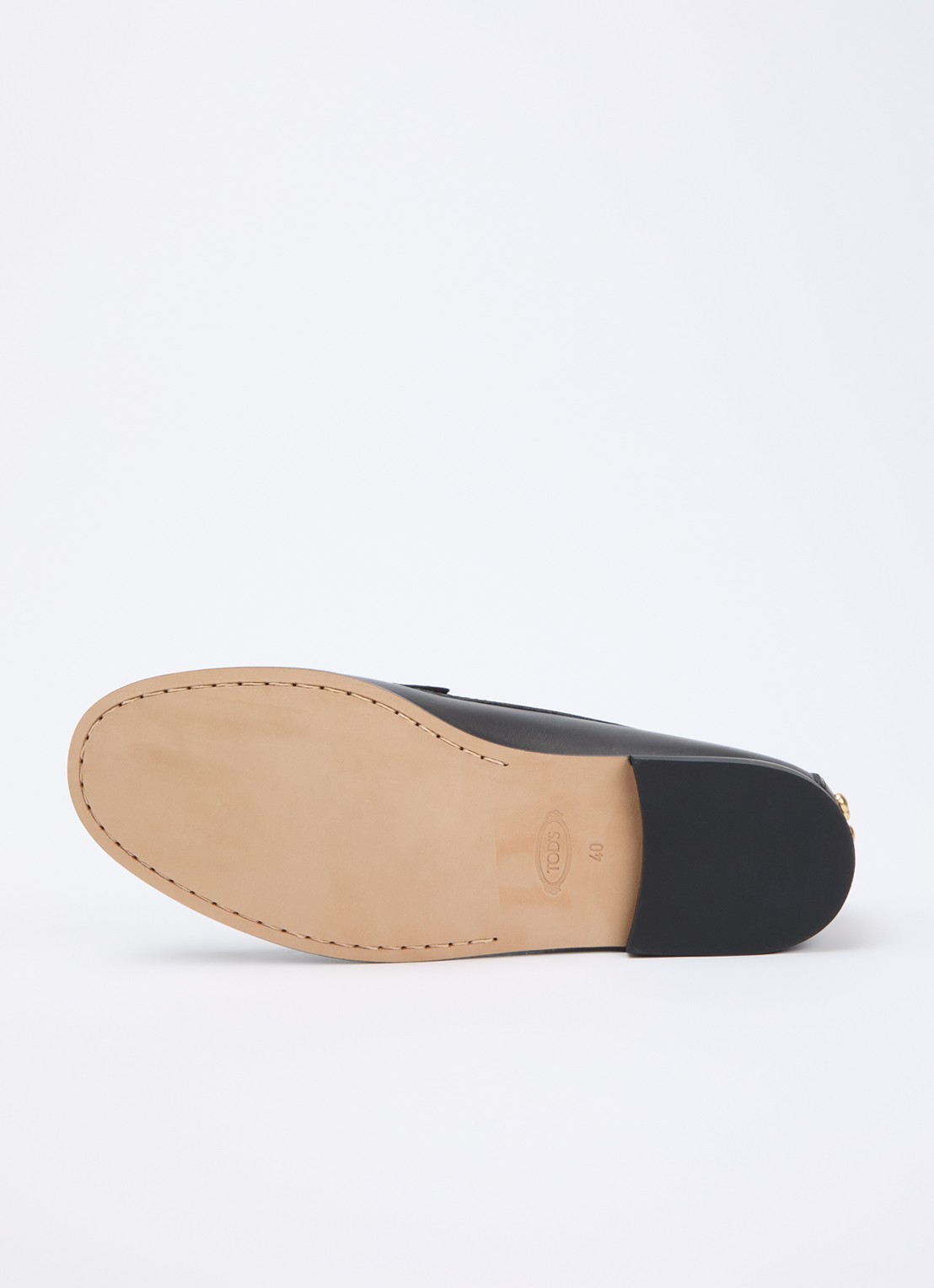 Tod's Loafer van leer met studs - detail 3 zwart