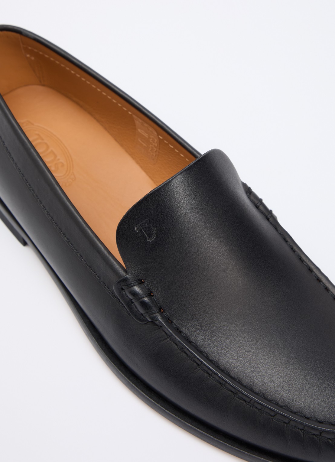 Tod's Loafer van leer met studs - detail 4 zwart