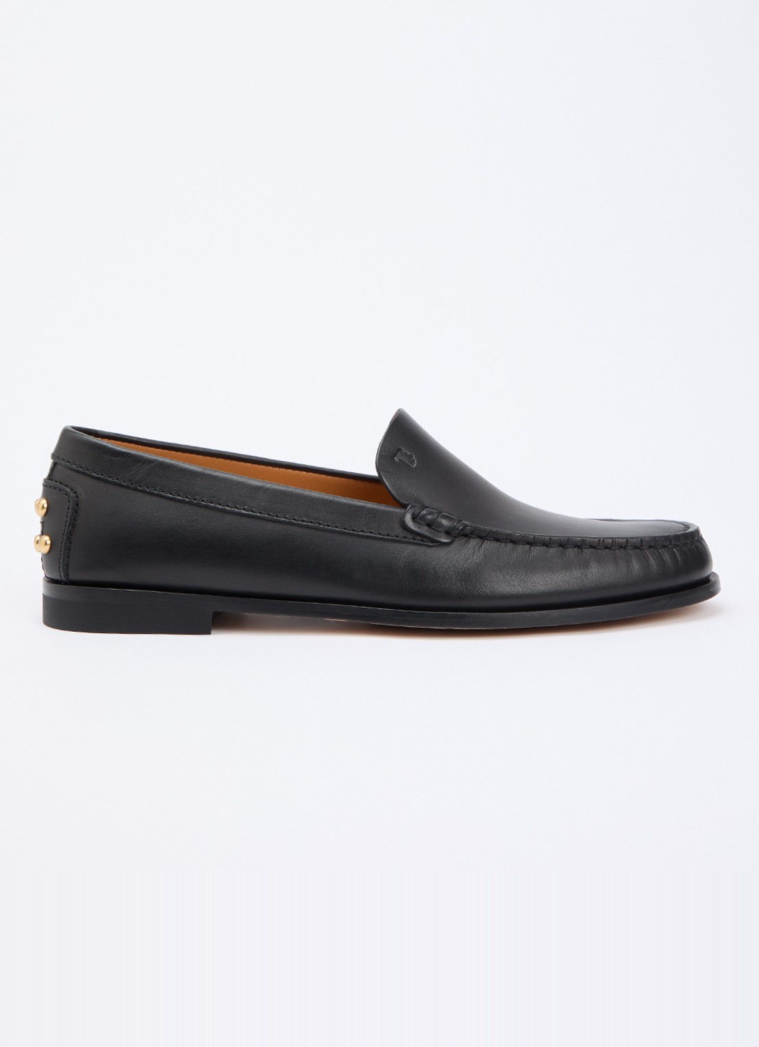 Tod's Loafer van leer met studs - voorkant 6 zwart