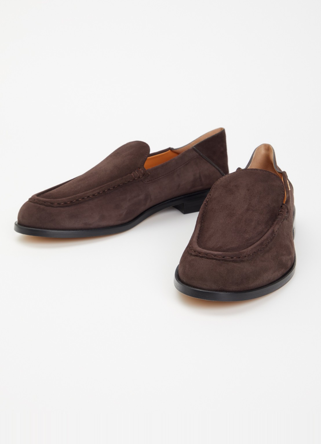 Tod's Loafers van kalfssuède - detail 2 donkerbruin