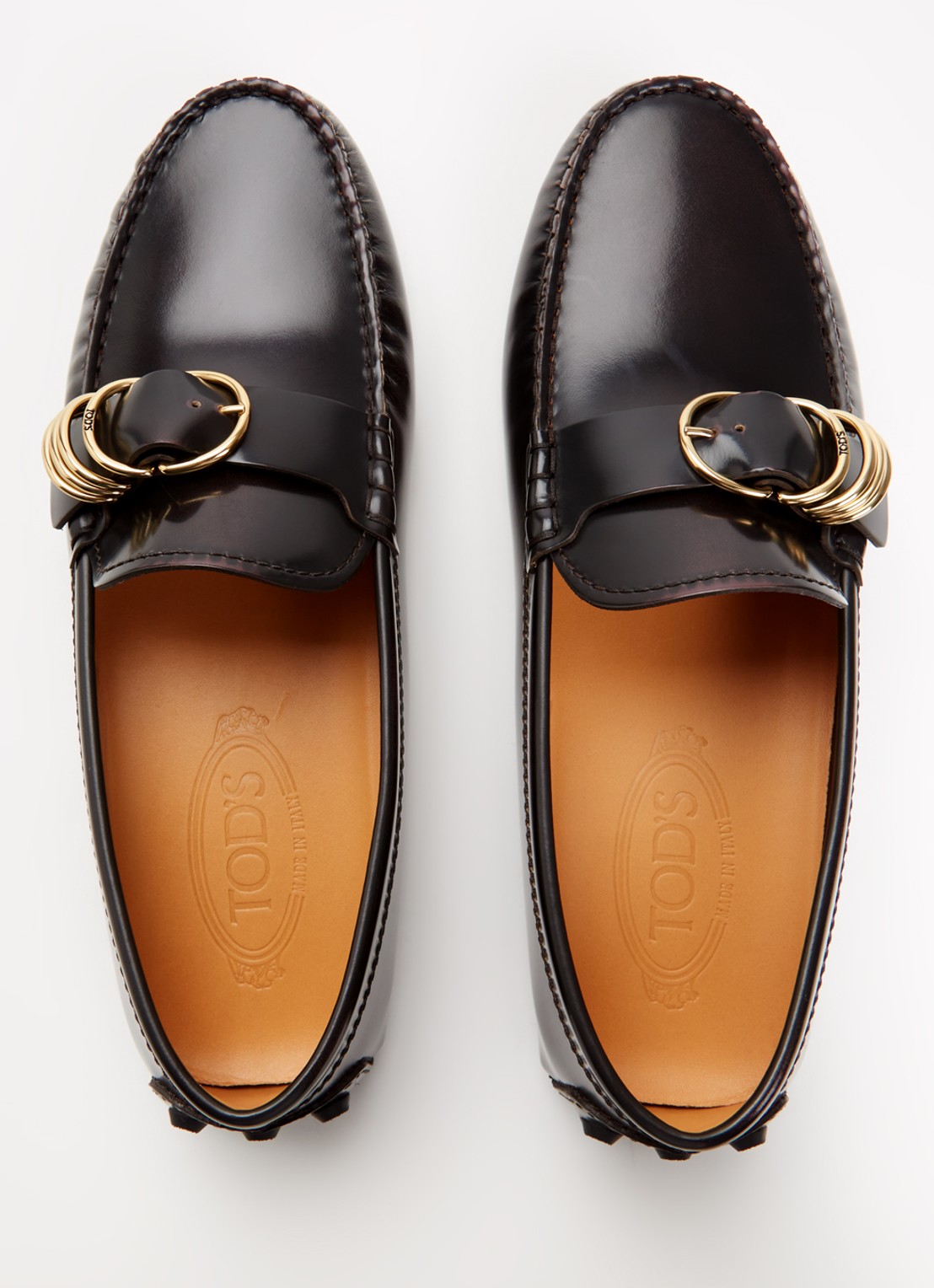 Tod's Mocassin van kalfsleer - detail 3 zwart