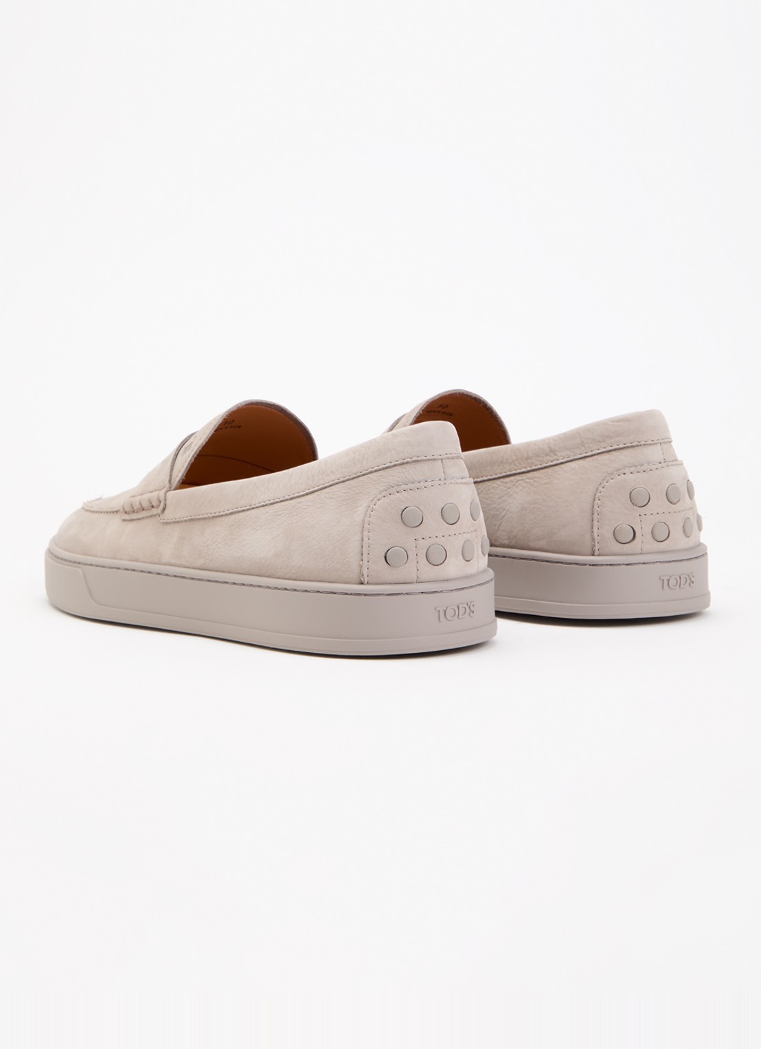 Tod's Mocassino Cassetta slip-on van leer - achterkant 2 grijs