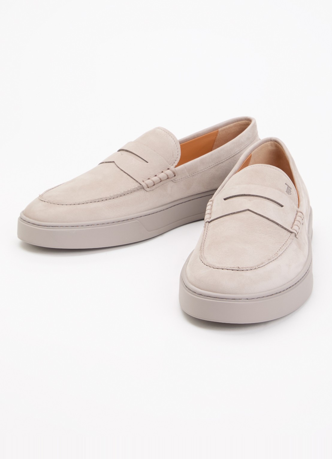 Tod's Mocassino Cassetta slip-on van leer - detail 3 grijs