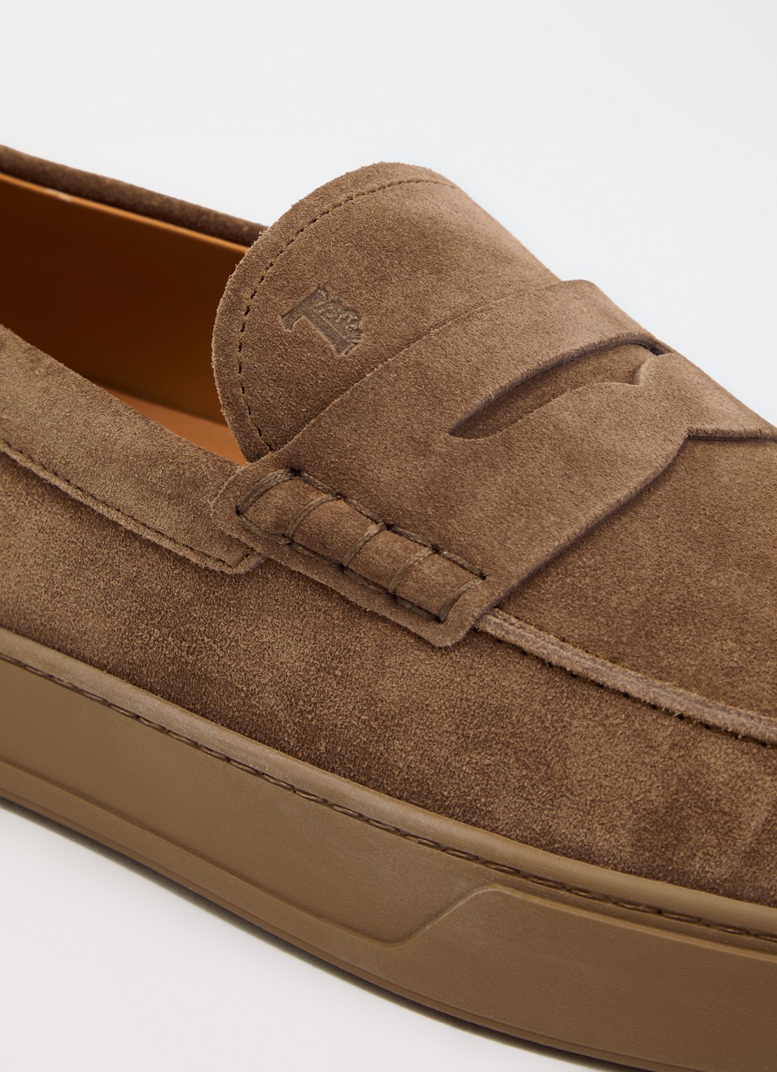 Tod's Mocassino Cassetta slip-on van suède - detail 6 bruin