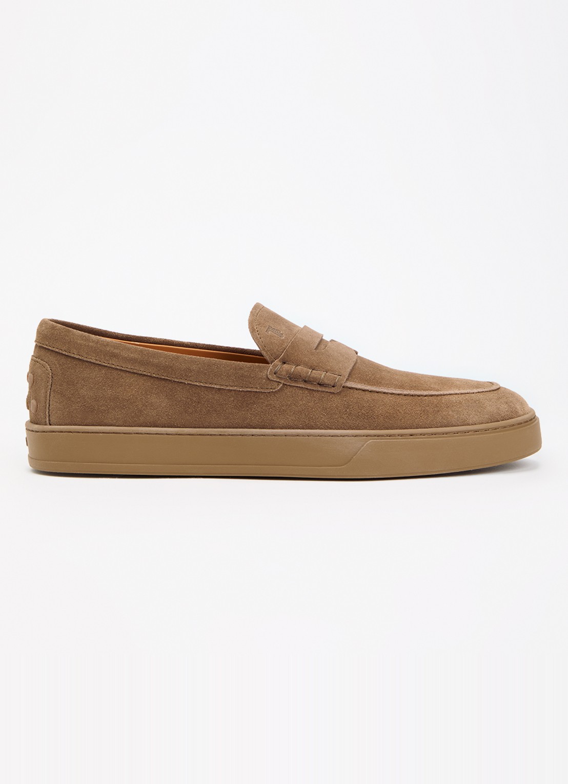 Tod's Mocassino Cassetta slip-on van suède - voorkant 2 bruin
