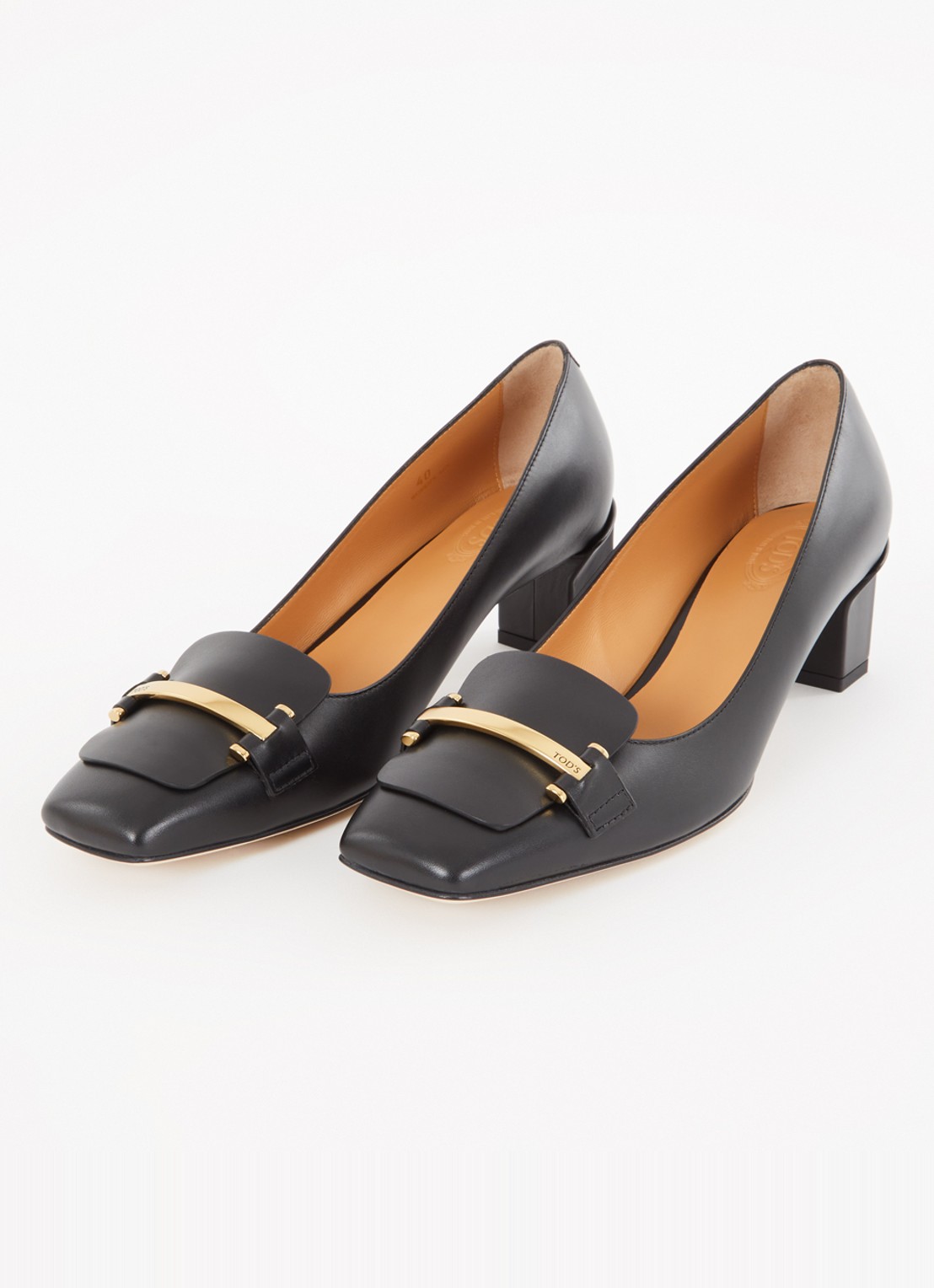 Tod's Pump van kalfsleer - detail 4 zwart