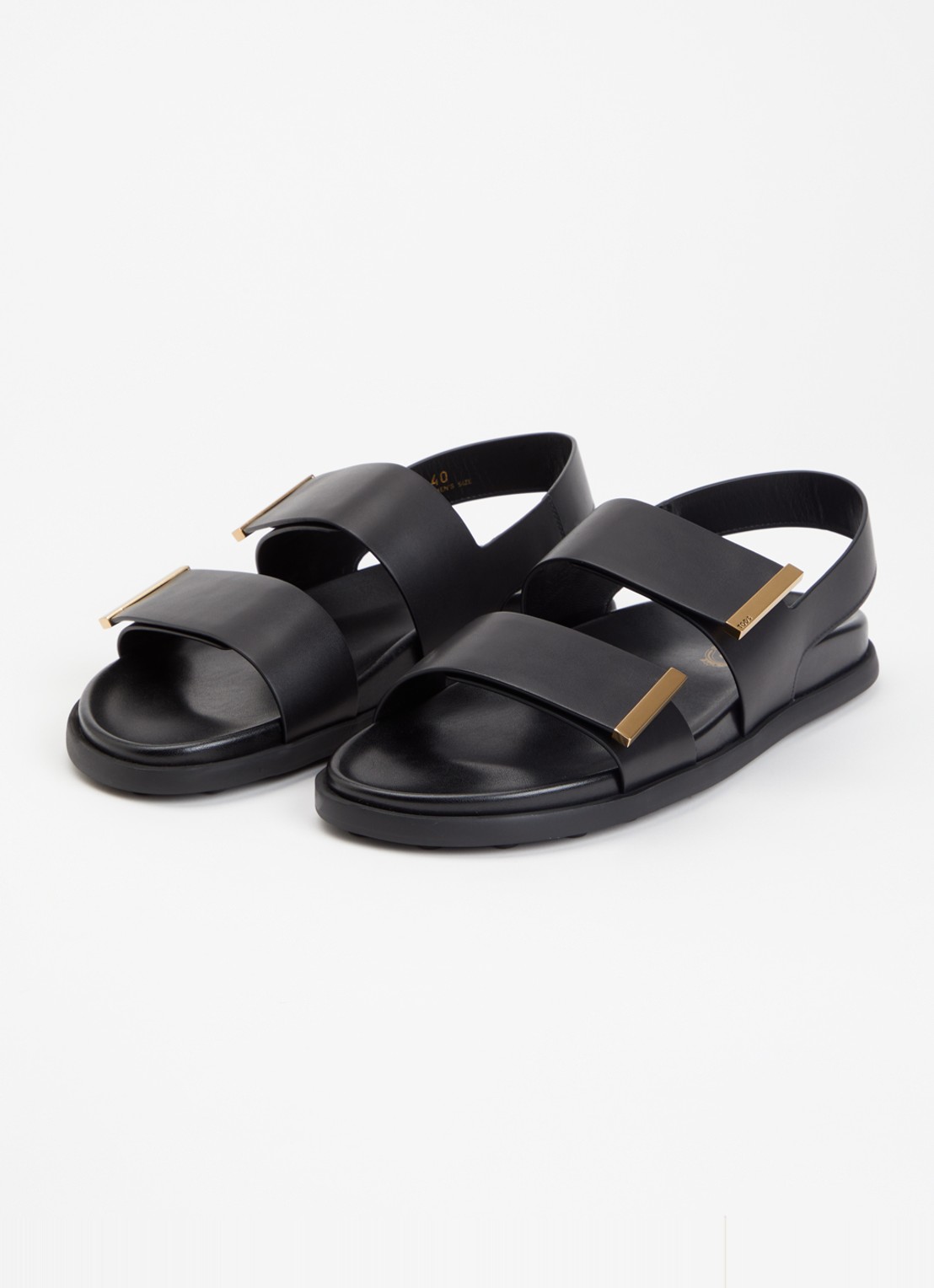 Tod's Sandaal van kalfsleer - detail 4 zwart