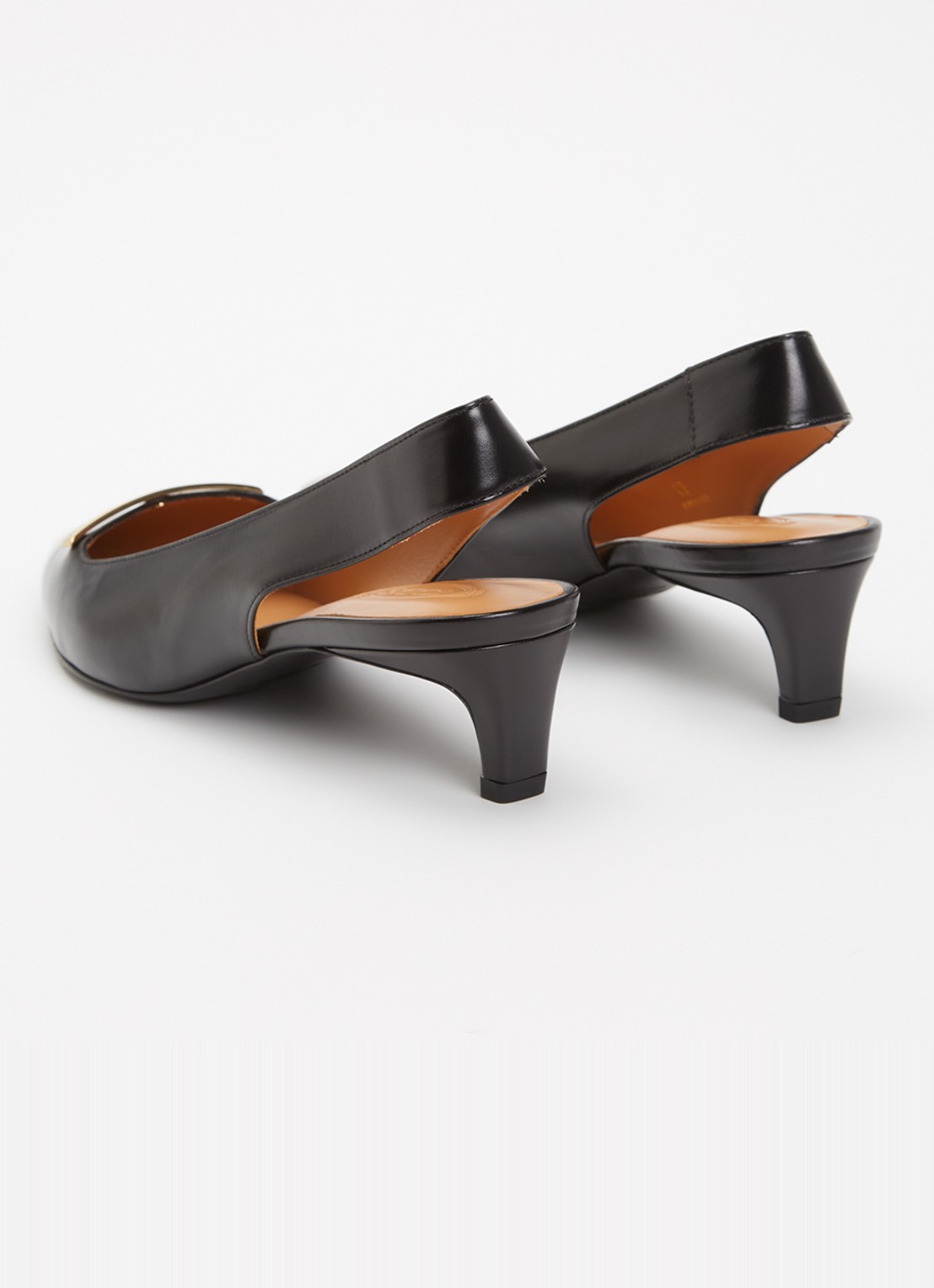 Tod's Slingback van kalfsleer - achterkant zwart