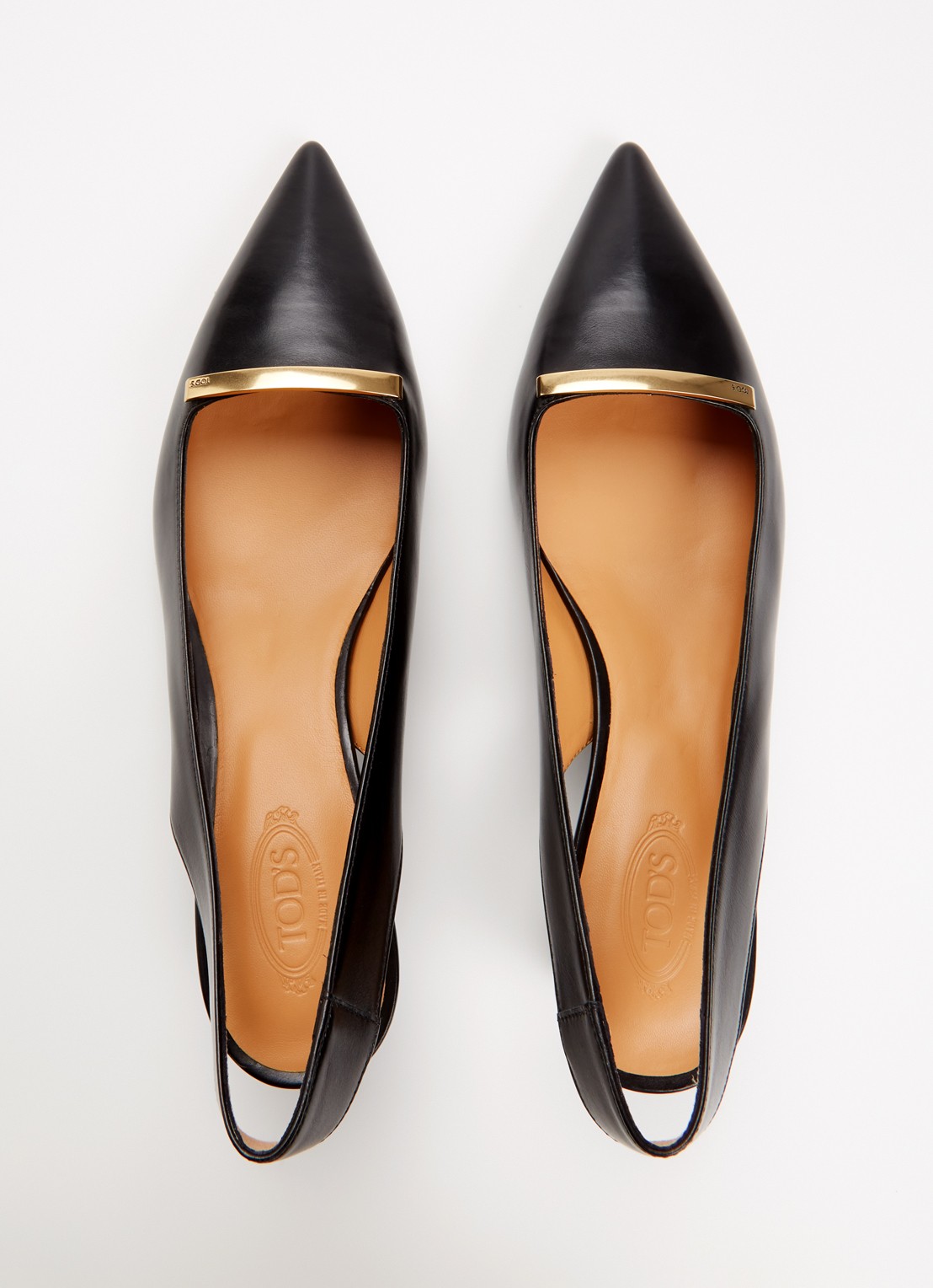 Tod's Slingback van kalfsleer - detail 3 zwart