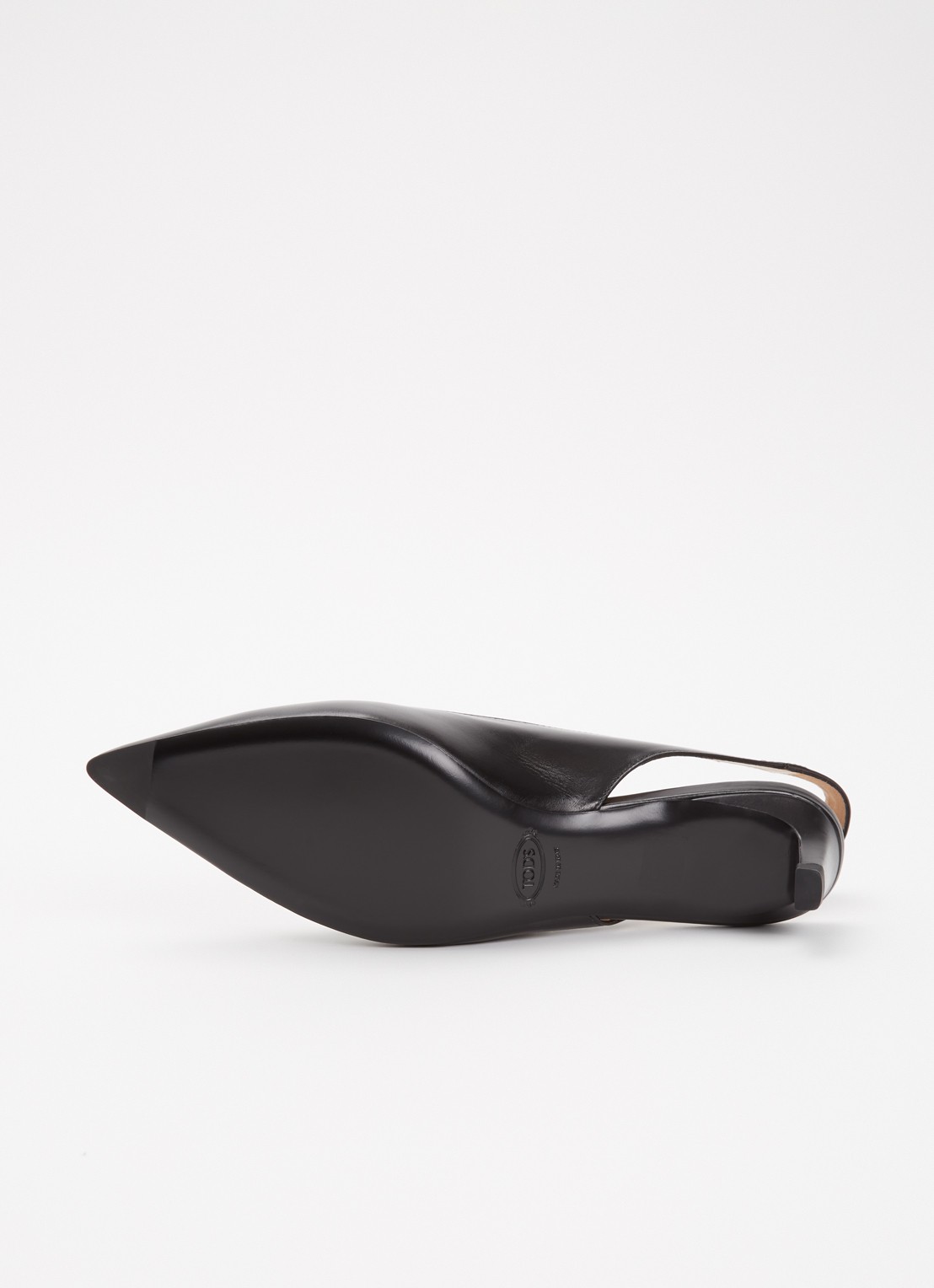 Tod's Slingback van kalfsleer - detail 4 zwart