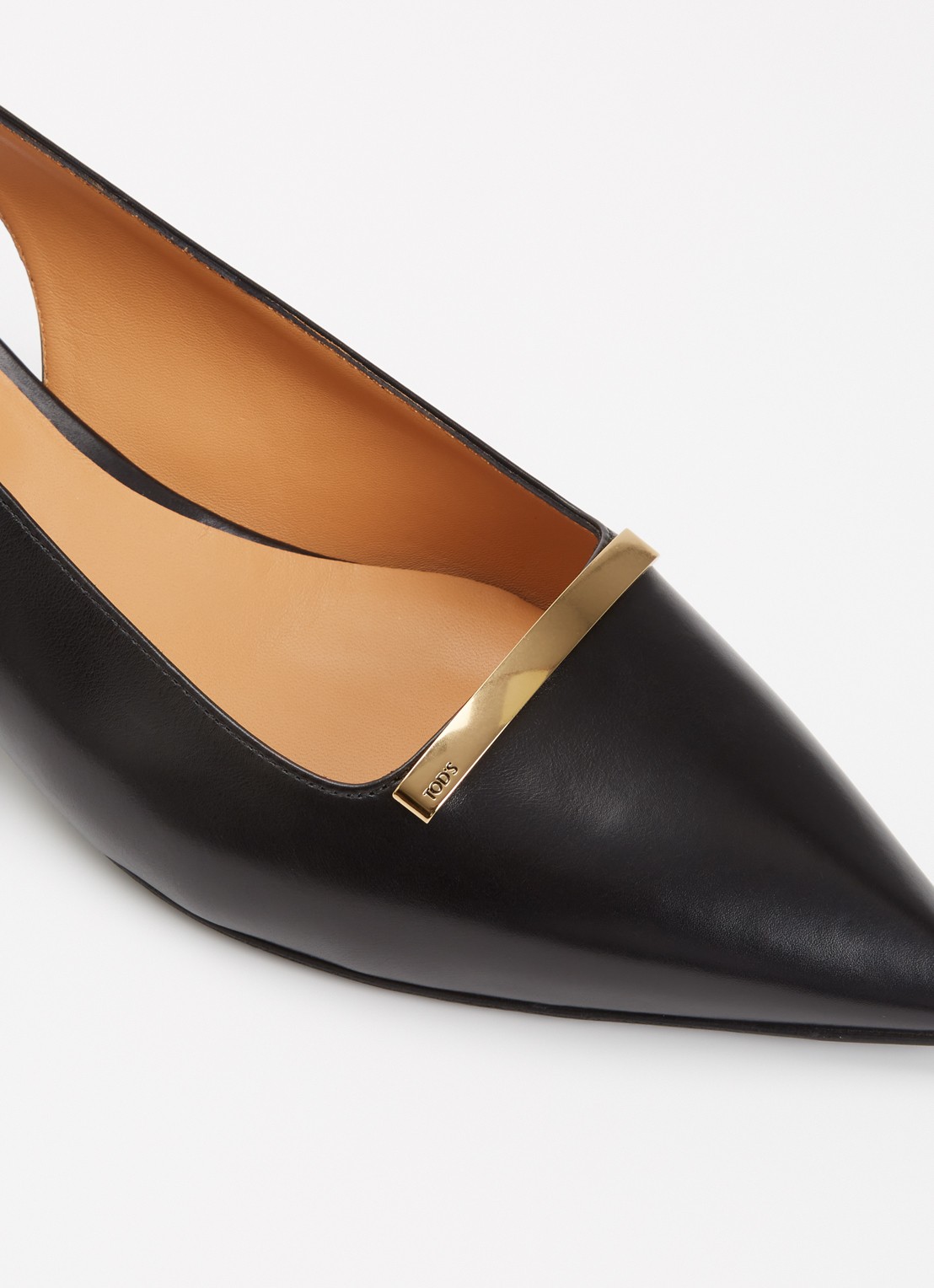 Tod's Slingback van kalfsleer - detail 5 zwart