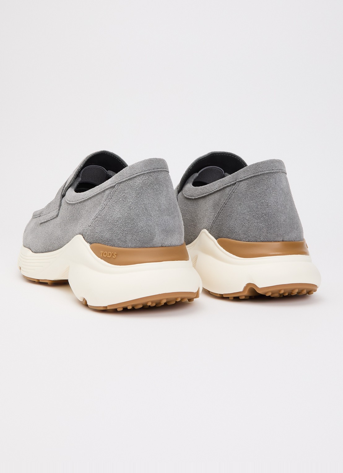 Tod's Sneaker van suède - achterkant grijs