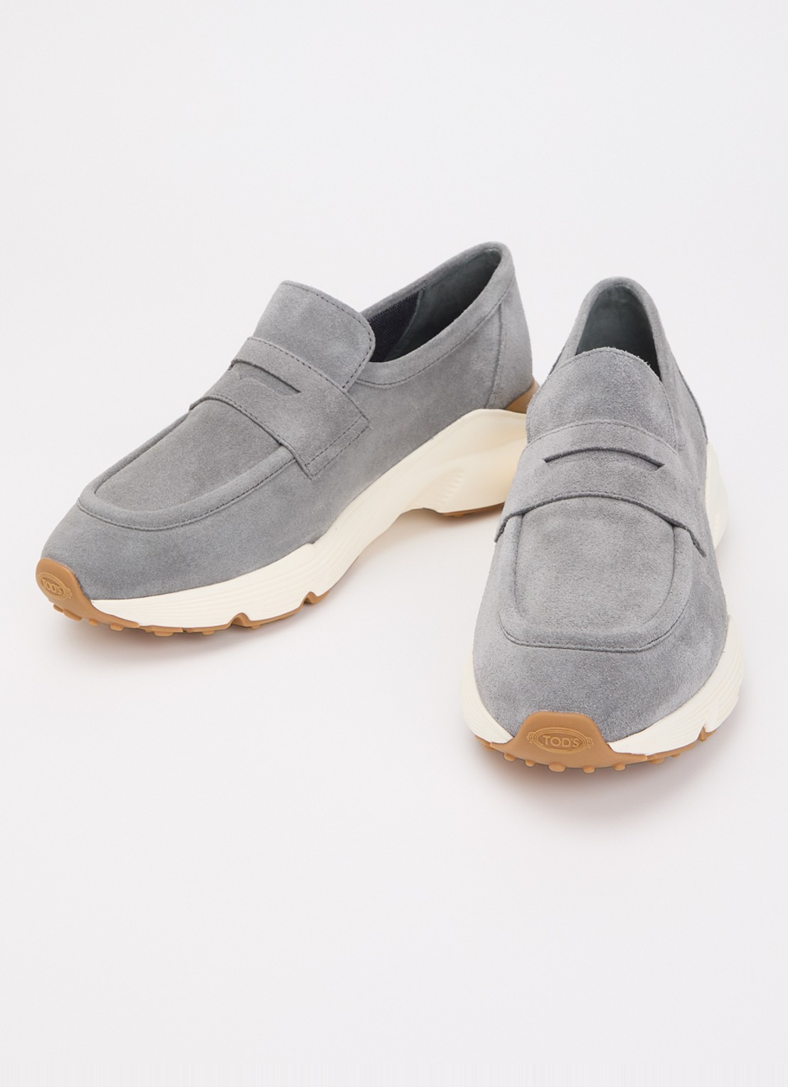 Tod's Sneaker van suède - detail 3 grijs
