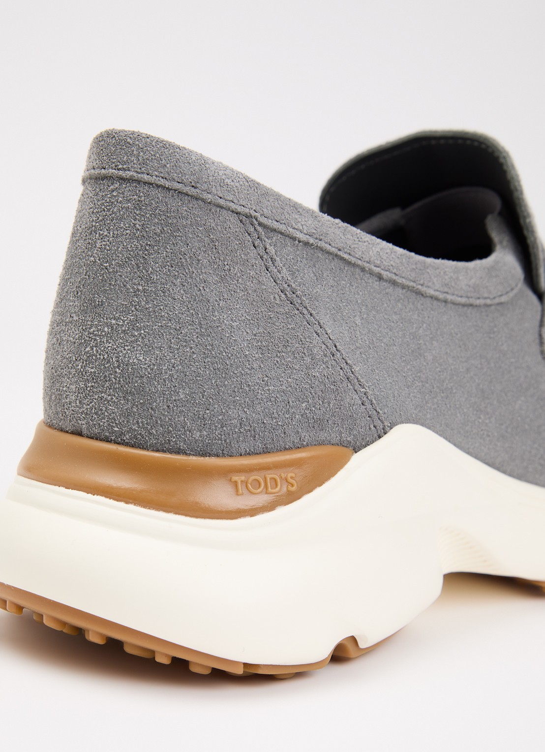 Tod's Sneaker van suède - detail 6 grijs