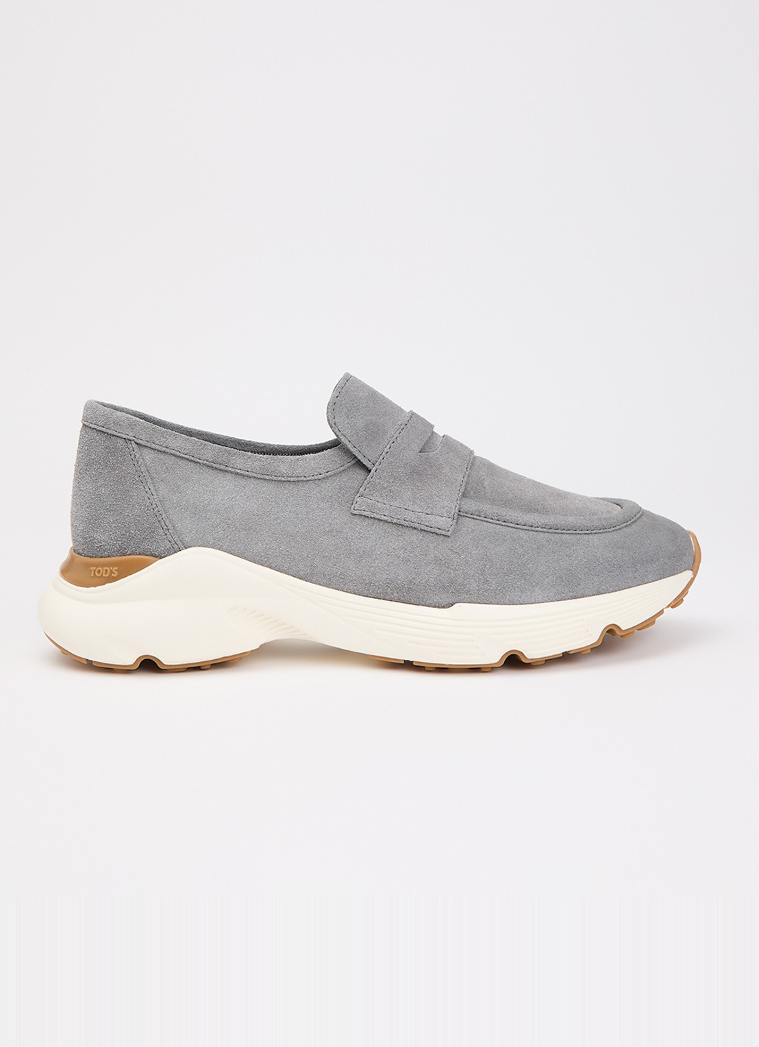 Tod's Sneaker van suède - voorkant 2 grijs