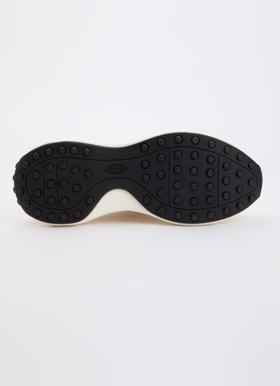 Tod's Sportiva sneaker van kalfsleer met logo  - detail 5 gebroken wit