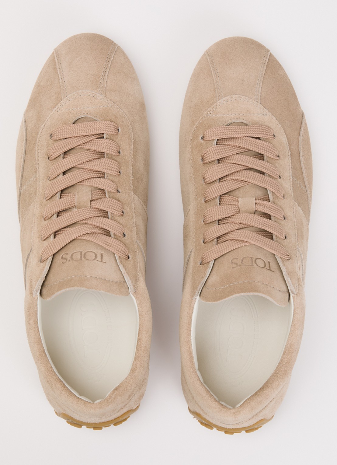 Tod's T-Marathon sneaker van kalfssuède - detail 4 beige